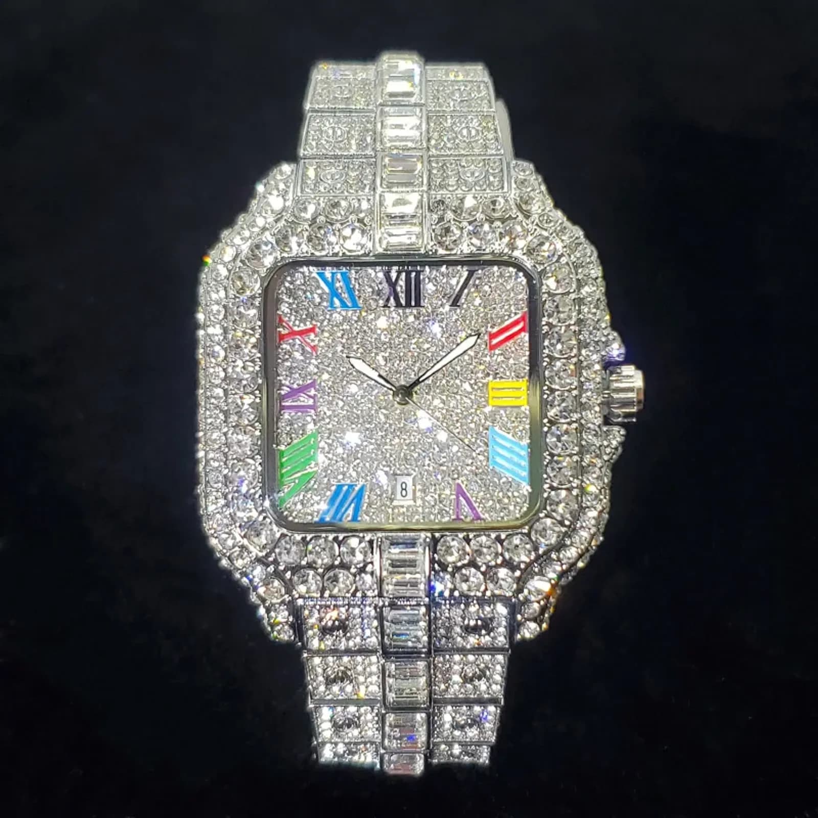 Sorella Square Quartz Watch, 40 mm, Stainless Steel